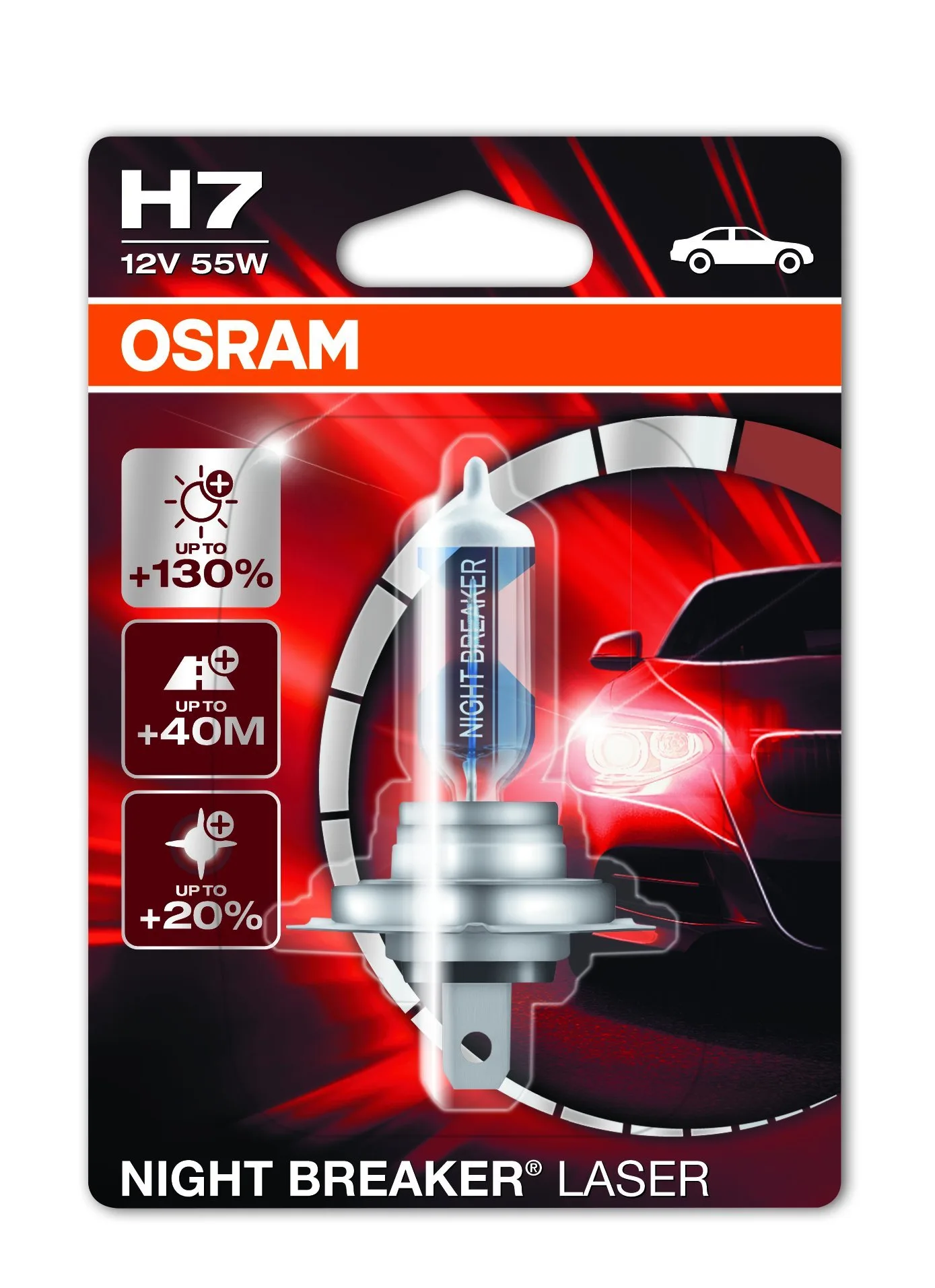 Osram Night Breaker H7 bulb image 2
